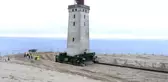 Danimarka'da 120 yıllık deniz feneri karadan yürütülüyor