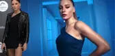 Serenay Sarıkaya kıyafeti ile geceye damga vurdu