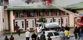 Bartın'da otel çatısında çıkan yangın paniğe neden oldu