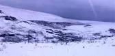 Tendürek Dağı eteklerindeki Diyadin ilçesi beyaza büründü