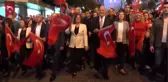 Aydın fener alayında 500 metrelik türk bayrağı açıldı
