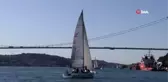 Yelkenliler, İstanbul Boğazı'nda kıyasıya yarıştı