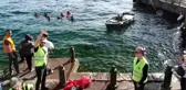 Su altı görüntüleri - Gönüllü dalgıçlar Ortaköy sahilinde su altı temizliği yaptı