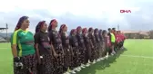 Çanakkale en renkli futbol maçı; yeşil sahaya şalvarlarıyla çıktılar