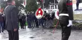 Tokat inşaat iskelesinde ata'ya saygı duruşu