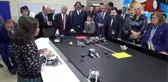 Şahin ve Belediye Başkanlarından kodlama eğitimi alan öğrenciler ziyaret