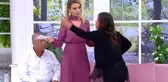 Yasak aşk yaşadığı adamdan çocuk dünyaya getiren kadın Esra Erol'un programında gerginlik çıkardı