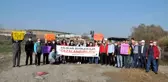 Balık ölümlerinin yaşandığı derede maskeli basın açıklaması