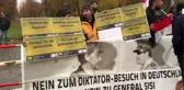Mısır Cumhurbaşkanı Sisi Almanya'da protesto edildi