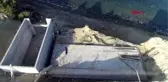 İzmir karaburun'da denize sıfır kaçak inşaat yıkıldı