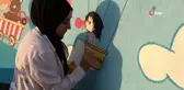 Duvarlar çocukların elleriyle hayat buluyor