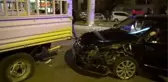 Kazada yaralanan sürücüye ilk müdahale başhekimden