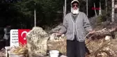 Karaman çoban, kadın pilotun şehit olduğu yerde mezar oluşturdu