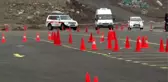 Ambulans şoförleri yarıştı