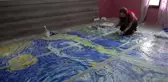 Vincent van gogh'un 'yıldızlı gece'si mozaik sanatıyla hayat buldu