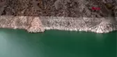 Artvin baraj suları çekildi, köy ortaya çıktı