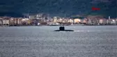 Çanakkale rus denizaltısı 'novorossiysk, akdeniz'e iniyor