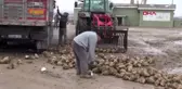 Sivas'ta soğuk havada pancar mesaisi