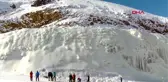 Erzurum ünlü dağcı, palandöken'de yapay buz parkına tırmandı