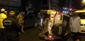 Yer: İstanbul! Eşinin park etmesini beğenmedi, lüks cipi devirdi