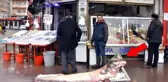 Zıpkınla yakalanan dev yayın balığı görenleri şaşırttı