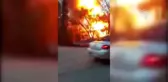 Pendik'teki gecekondu yandı