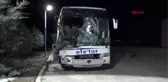 Yolcu otobüsü kamyonla çarpıştı 1'i ağır 10 yaralı