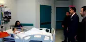 Muğla ayağı kesilen aylin'e hastane odasında ders veriliyor