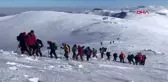 Kars dağcılar, allahuekber dağları'na şehitler için tırmandı