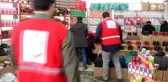 Belçika'da yaşayan Müslümanlardan Suriyelilere yardım