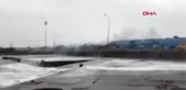 Düzce dalgalar mendireği aştı