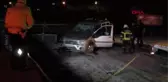 Afyonkarahisar hafif ticari araç yan yola uçtu, sürücü öldü