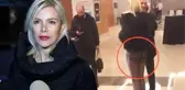 Ödül törenine katılan Ömür Gedik'in transparan pantolonu yırtıldı