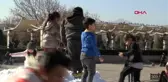 İzmir konak meydanı'nda kar sürprizi