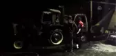 Park halindeki 2 kamyon ve traktör yandı