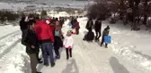 Kızak festivali renkli görüntülere sahne oldu