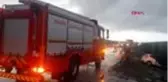 Manisa 4 otomobilin karıştığı zincirleme kazada 2 kişi yaralandı