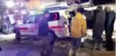 Kardan yolu kapanan köydeki hastalar için seferber oldular