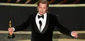 İlk Oscar'ını alan Brad, kürsüye çıkar çıkmaz Trump'a gönderme yaptı