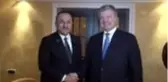 Çavuşoğlu, Ukrayna eski Devlet Başkanı Petro Poroşenko ile görüştü