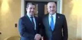 Dışişleri Bakanı Çavuşoğlu, Irak Kürt Bölgesel Yönetimi Başbakanı Barzani ile bir araya geldi -...