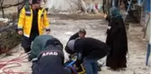Çatıdan düşen şahıs, AFAD'ın operasyonu ile kurtarıldı