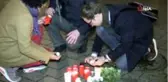 Berlin'de Brandenburg Kapısı önünde ırkçı saldırıya sessiz protesto