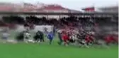 Spor amatör maçta kavga kamera