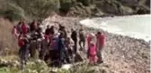 Bir grup düzensiz göçmen, Ayvacık Sahili'nden botlarla hareket etti (2)