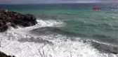 Antalya alanya'da dev dalgalar kayaları dövdü