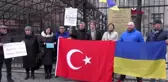 Ukrayna'da idlib şehitleri için destek gösterisi