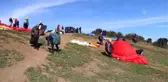 Uçmakdere'de adrenalin tutkunlarının yamaç paraşüt keyfi