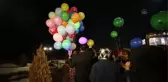 Cinayete kurban giden kadınlar için Kız Kalesi'nde ışıklı balon uçurdular