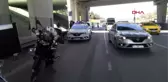 KADIKÖY ÜST GEÇİTTEN DAMLAYAN SU MOTOSİKLETLİ POLİSE KAZA YAPTIRDI